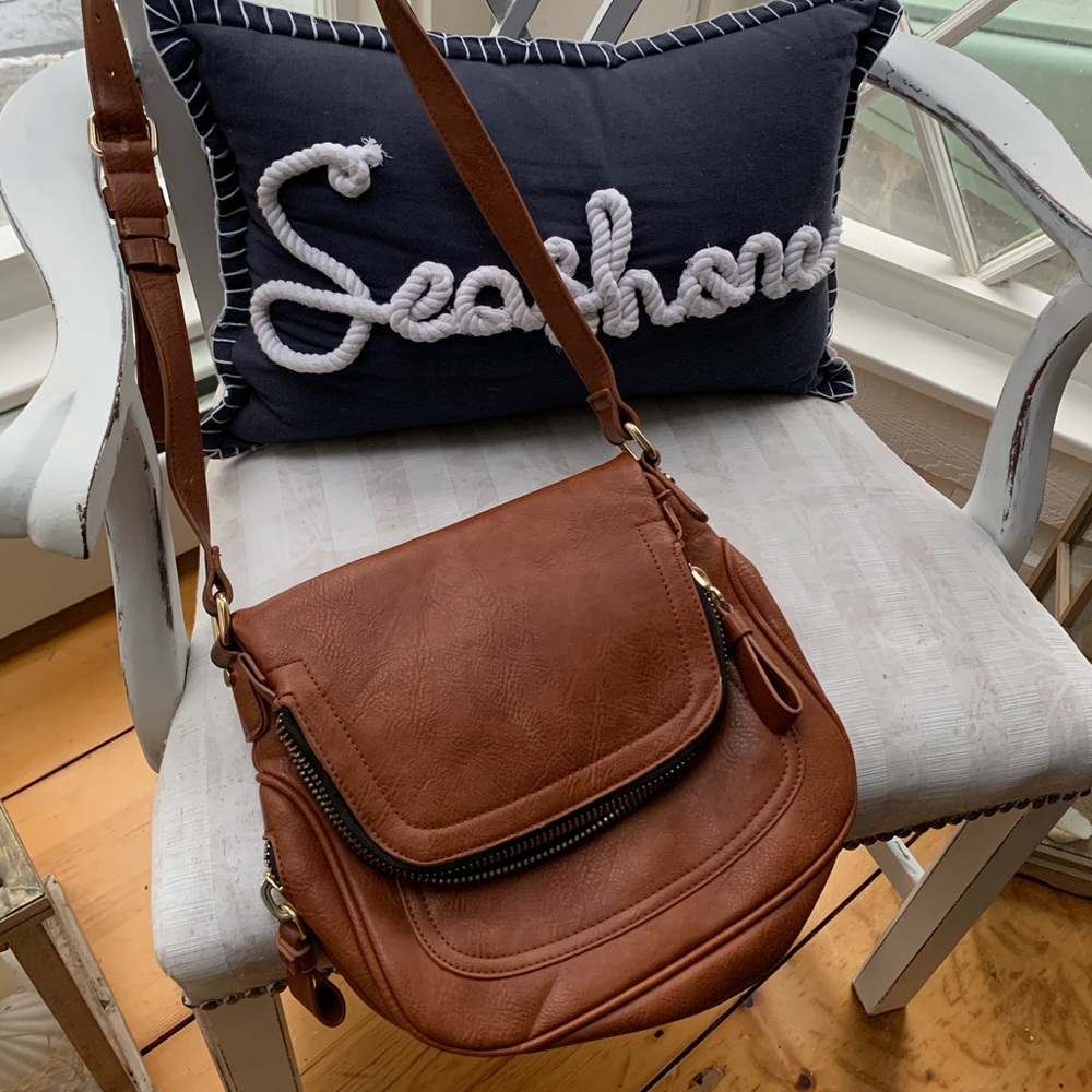 Brown Leather crossbody bag